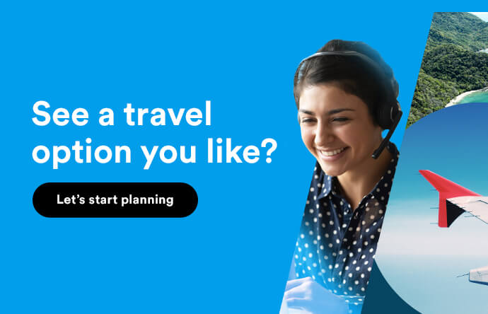 See a travel option you like? click to start planning